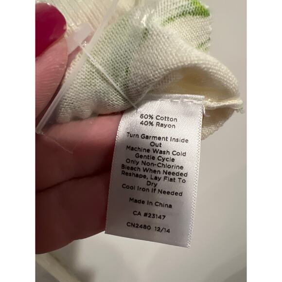 NWT Talbots size medium cardigan sweater with lemons - Picture 3 of 3